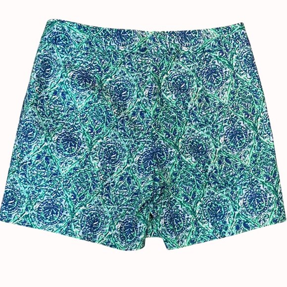 Talbots Tropical Ikat Medallion Shorts Size Petite 0P Resort Wear Preppy Casual - Picture 2 of 12